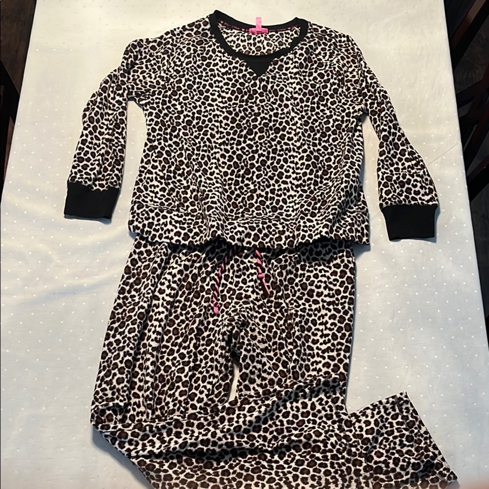 Betsy Johnson Leopard Print Pajamas